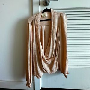 Sezane wrap blouse